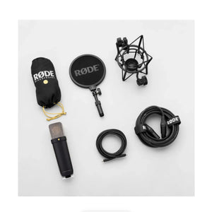 RODE NT1 5th Generation Large-Diaphragm Cardioid Condenser XLR/USB Microphone (Black) at PROCAM | procam.com