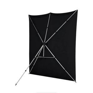Westcott X-Drop Pro Fabric Backdrop Kit (Rich Black, 8 x 8') at PROCAM | procam.com