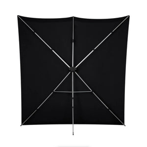 Westcott X-Drop Pro Fabric Backdrop Kit (Rich Black, 8 x 8') at PROCAM | procam.com