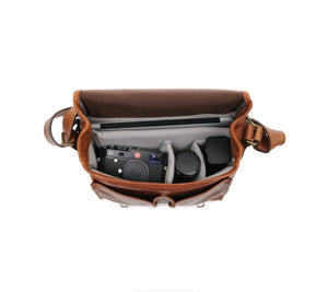 ONA Prince Street Leather Camera Messenger Bag (Antique Cognac) at PROCAM | procam.com