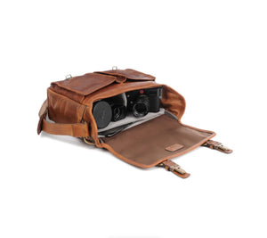 ONA Prince Street Leather Camera Messenger Bag (Antique Cognac) at PROCAM | procam.com