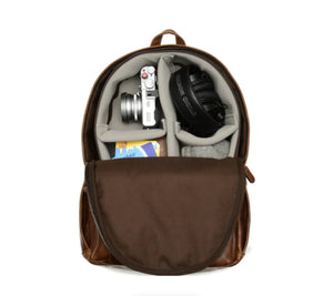 ONA Clifton Leather Camera and Everyday Backpack (Antique Cognac) at PROCAM | procam.com