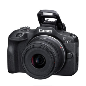 Canon EOS R100 Mirrorless Camera with RF-S 18-45mm f/4.5-6.3 IS STM Lens at PROCAM | procam.com