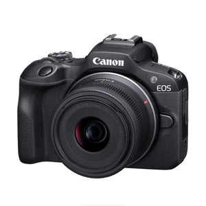 Canon EOS R100 Mirrorless Camera with RF-S 18-45mm f/4.5-6.3 IS STM Lens and RF-S 55-210mm f/5-7.1 IS STM Lens Kit at PROCAM | procam.com