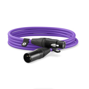 RODE XLR Male to Female Cable - 9.8' (Purple) at PROCAM | procam.com