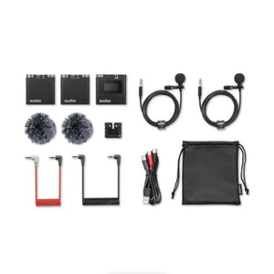 Godox Virso S M2 2-Person Wireless Microphone System for Sony Cameras and Smartphones (2.4 GHz) at PROCAM | procam.com