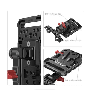 SmallRig V-Lock Battery Plate with 15mm Rod Clamp & Adjustable Arm at PROCAM | procam.com