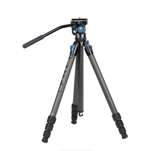 Sirui Standard Series 4-Section Carbon Fiber Tripod Kit with Ultracompact Video Head at PROCAM | procam.com