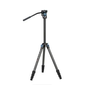 Sirui Standard Series 4-Section Carbon Fiber Tripod Kit with Ultracompact Video Head at PROCAM | procam.com