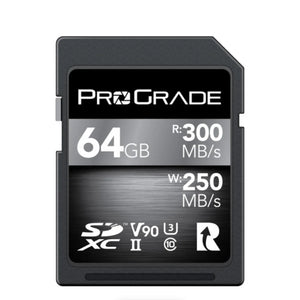 ProGrade Digital SDXC UHS-II V90 Cobalt Memory Card - 64GB at PROCAM | procam.com