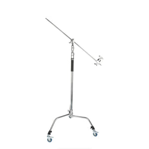 Sirui C-Stand Kit with Boom Arm, Casters and Sandbag (Chrome) - 10.5' at PROCAM | procam.com