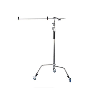 Sirui C-Stand Kit with Boom Arm, Casters and Sandbag (Chrome) - 10.5' at PROCAM | procam.com