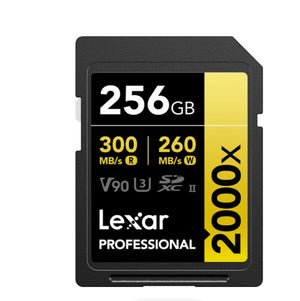 Lexar 256GB Professional 2000x UHS-II SDXC Memory Card at PROCAM | procam.com