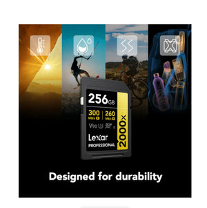 Lexar 256GB Professional 2000x UHS-II SDXC Memory Card at PROCAM | procam.com