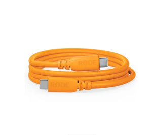 RODE SC27 SuperSpeed USB-C to USB-C Cable (Orange, 6.6') at PROCAM | procam.com