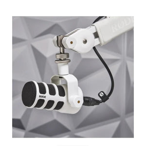 RODE PodMic Dynamic Podcasting Microphone (White) at PROCAM | procam.com