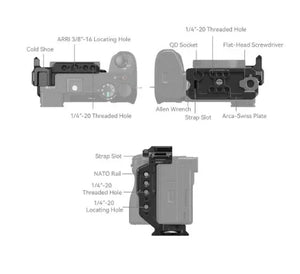 SmallRig Half Cage for Sony Alpha 6700 / 6600 / 6500 / 6400 at PROCAM | procam.com