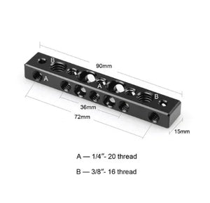 SmallRig Cheese Bar with 1/4"-20 & 3/8"-16 Screw Holes at PROCAM | procam.com