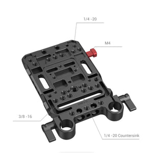 SmallRig V-Lock Battery Plate with 15mm LWS Rod Clamp at PROCAM | procam.com