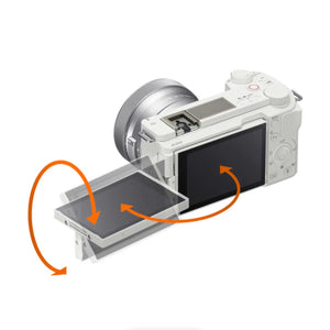 Sony ZV-E10 II Mirrorless Camera with E PZ 16-50mm Lens (White) at PROCAM | procam.com