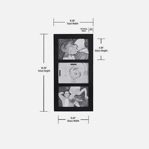Malden 5x7 Collage Picture Frame, 3-Opening Display (Black) at PROCAM | procam.com