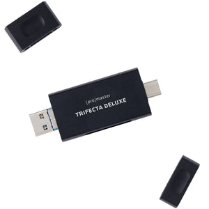 ProMaster Trifecta Deluxe SD & Micro SD UHS-II Card Reader at PROCAM | procam.com