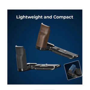 SmallRig L-Shape Mount Plate with Wooden Handle for Sony ZV-E10 II at PROCAM | procam.com