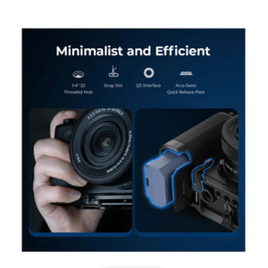 SmallRig L-Shape Mount Plate with Wooden Handle for Sony ZV-E10 II at PROCAM | procam.com