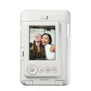 FUJIFILM INSTAX MINI Liplay Hybrid Instant Camera (Misty White) at PROCAM | procam.com