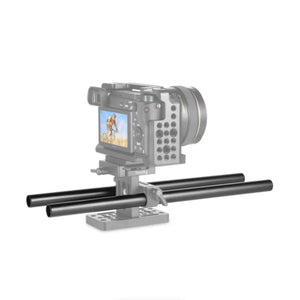 SmallRig 15mm Aluminum Rods (Pair, Black, 12") at PROCAM | procam.com