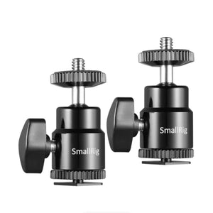 SmallRig Camera Hot Shoe Mount with 1/4"-20 Screw Ball Head (2-Pack) at PROCAM | procam.com