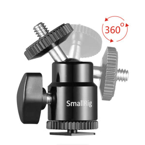 SmallRig Camera Hot Shoe Mount with 1/4"-20 Screw Ball Head (2-Pack) at PROCAM | procam.com