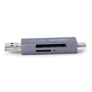 ProMaster Trifecta SD & Micro SD UHS-I Card Reader at PROCAM | procam.com