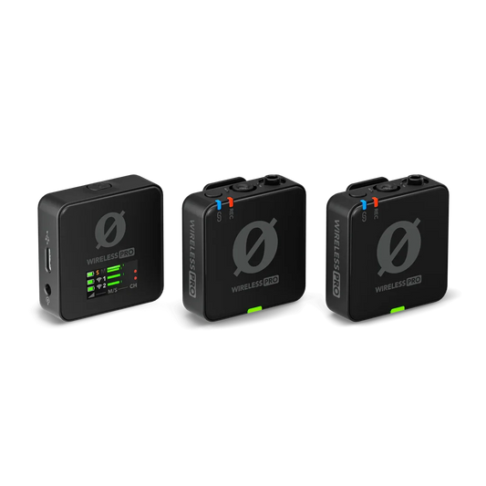 RODE Wireless PRO 2-Person Clip-On Wireless Microphone System/Recorder with Lavaliers (2.4 GHz) at PROCAM | procam.com