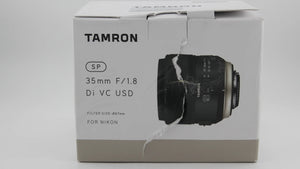 * OPEN BOX * Tamron SP 35mm f/1.8 Di VC USD Lens for Nikon F at PROCAM | procam.com