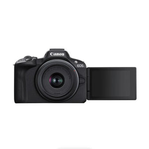 Canon EOS R50 Mirrorless Camera with RF-S 18-45mm f/4.5-6.3 IS STM Lens & RF-S 55-210mm f/5-7.1 IS STM Lens (Black) at PROCAM | procam.com