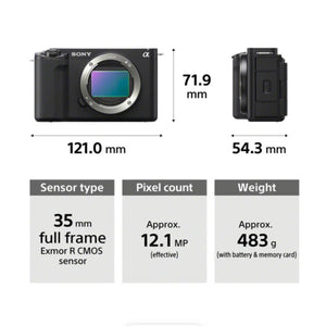 Sony ZV-E1 Mirrorless Camera (Body Only, White) at PROCAM | procam.com