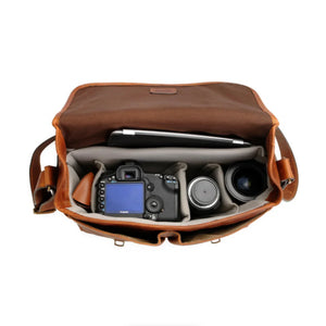 ONA Brixton Leather Camera/Laptop Messenger Bag (Antique Cognac) at PROCAM | procam.com