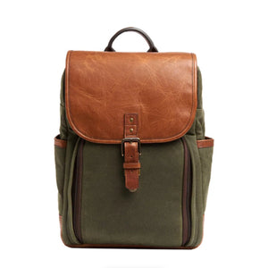ONA Monterey Backpack (Olive and Antique Cognac) at PROCAM | procam.com