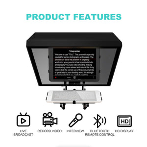 GVM TQ-L Teleprompter for Tablets and Smartphones with Bluetooth Remote & App at PROCAM | procam.com