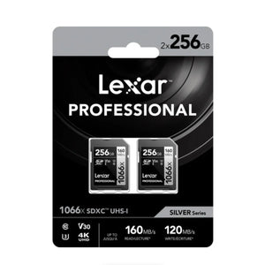 Lexar Professional 1066x UHS-I SDXC Memory Card (SILVER Series) - 256GB (2-Pack) at PROCAM | procam.com