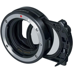 Canon EF-EOS R Drop-in Filter RF Lens Mount Adapter with Drop-in Circular Polarizing Filter A at PROCAM | procam.com