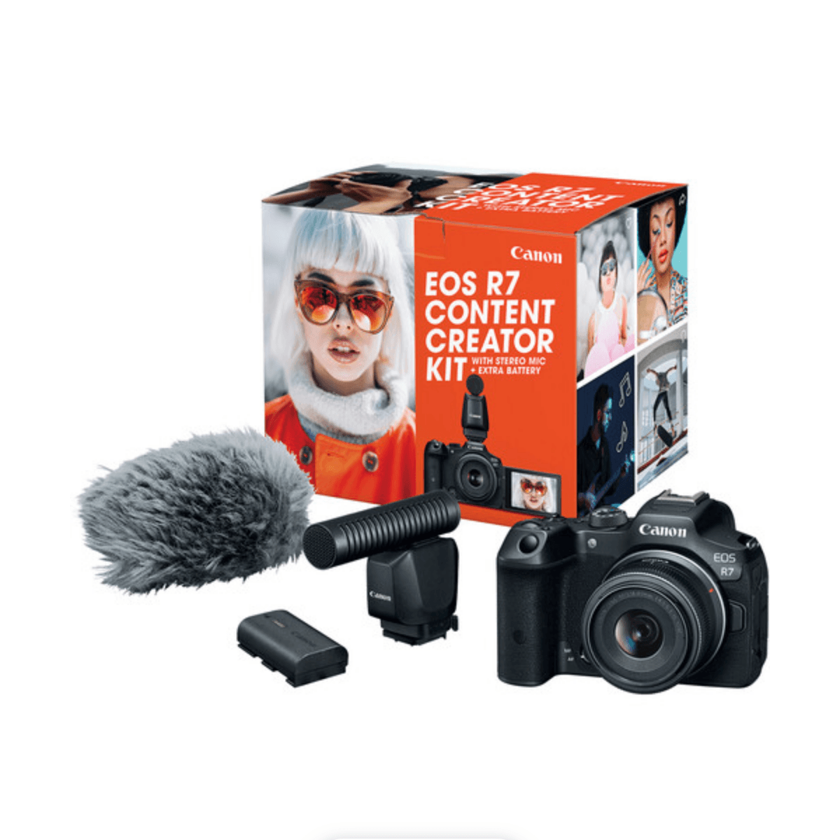 Canon EOS R7 Mirrorless Camera with 18-45mm Lens Content Creator