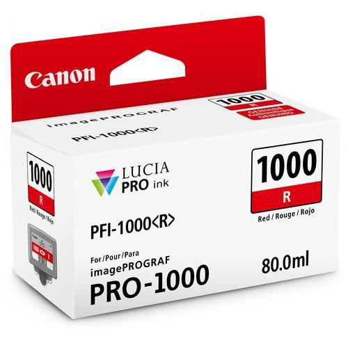 Canon PFI-1000 R LUCIA PRO Red Ink Tank (80ml) | PROCAM