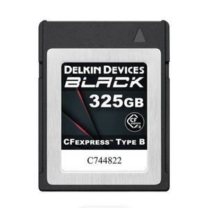 Delkin Devices 325GB BLACK CFexpress Type B Memory Card with CFexpress Type B & UHS-II SD Memory Card Reader at PROCAM | procam.com