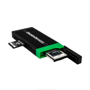 Delkin Devices 325GB BLACK CFexpress Type B Memory Card with CFexpress Type B & UHS-II SD Memory Card Reader at PROCAM | procam.com