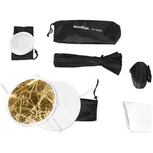 Godox AD-S65S Parabolic Softbox with Godox Mount and Grid (Gold/Silver, 25.6") at PROCAM | procam.com