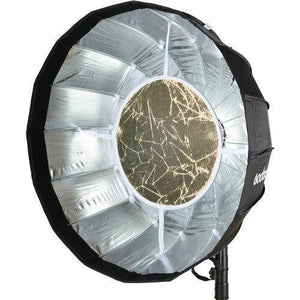 Godox AD-S65S Parabolic Softbox with Godox Mount and Grid (Gold/Silver, 25.6") at PROCAM | procam.com
