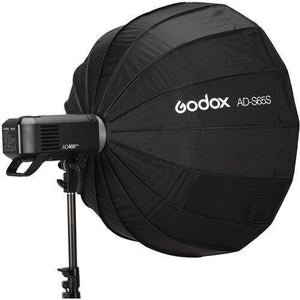 Godox AD-S65S Parabolic Softbox with Godox Mount and Grid (Gold/Silver, 25.6") at PROCAM | procam.com