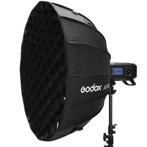 Godox AD-S65S Parabolic Softbox with Godox Mount and Grid (Gold/Silver, 25.6") at PROCAM | procam.com